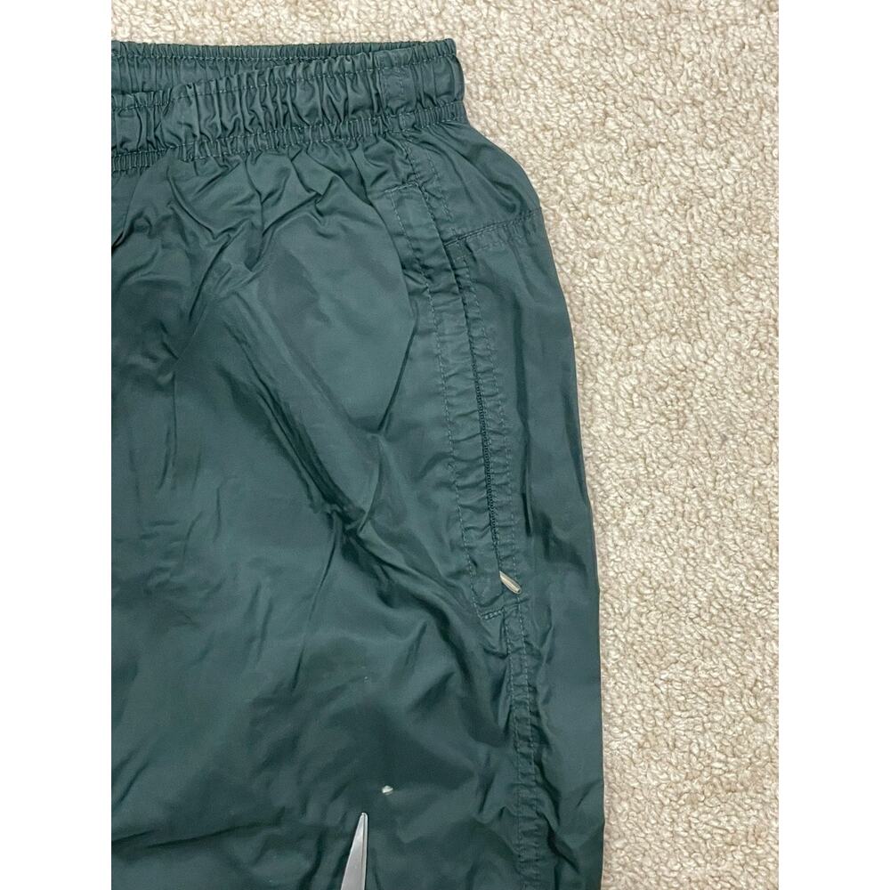 VINTAGE 90s Y2K Nike White Tag Green Nylon Wind Pants Adult Men's Size M Joggers - Picture 14 of 15